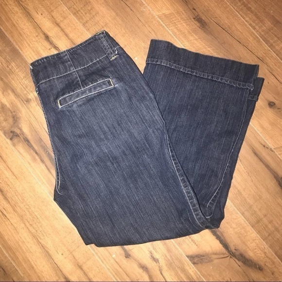 INC International Concepts denim crop Size 4 - Picture 1 of 6
